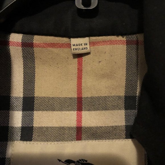 Burberry Women Trench Coat Jacket size 4 small blk - Picture 7 of 16